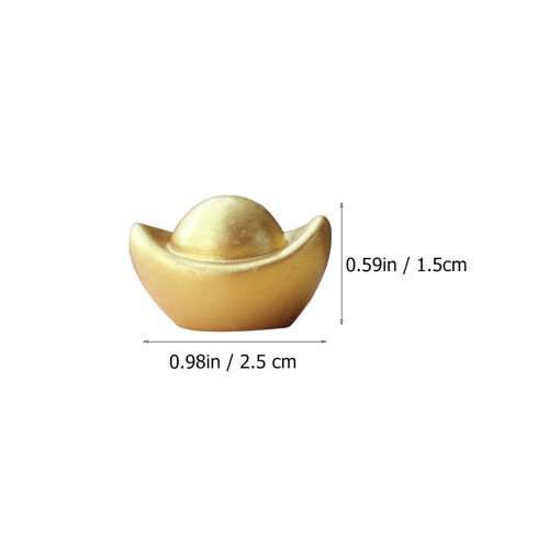 10Pcs Simulation Guldvingar Resin Yuan Bao Statyer Rollspelsprops 1