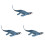 3 Stycken Simulerad Mosasaurus Modell För Barnlek Hem 2