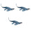 3 Stycken Simulerad Mosasaurus Modell För Barnlek Hem 3