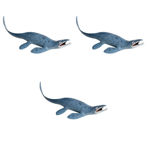 3 Stycken Simulerad Mosasaurus Modell För Barnlek Hem 2