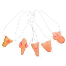 5Pcs Vinyl Falsk Haxnäsa Kostymprop För Halloween (Slumpmässig Stil)