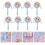 12Pcs Tecknad Rattle-Trum Barn Leksaker 7