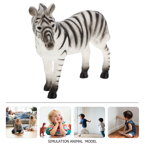 1 Styck Modell Av En Zebra Djurslek för Barn 1