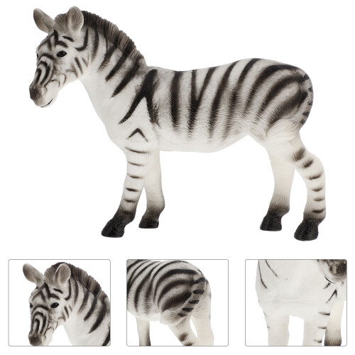 1 Styck Modell Av En Zebra Djurslek för Barn 2
