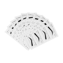 10Pcs Ögonbrynsschabloner, Adhesiva Formningsmallar För