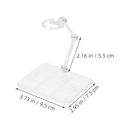 2 Delar Actionfigur Basställ Displayhållare Dockmodell Stöd 1