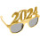 Jaar Party Bril Gouden Plastic Comfortabel 1