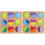 2 Set Geometriska Forminlägg Brädpussel Parbildning (Form 4) 2