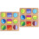 2 Set Geometriska Forminlägg Brädpussel Parbildning (Form 4) 4