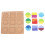 2 Set Geometriska Forminlägg Brädpussel Parbildning (Form 4) 9