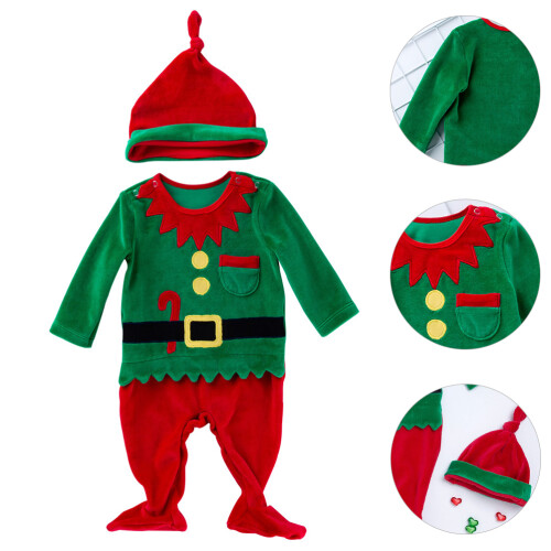 1Sats Juljumpst Overall Baby Tomtekläder 1