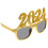 Jaar Party Bril Gouden Plastic Comfortabel 10