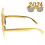 Jaar Party Bril Gouden Plastic Comfortabel 7