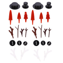 1032 Delar Set Julens Snögubbe DIY Ornamenteringspaket