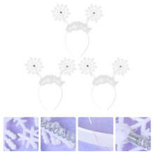 3 Stuks Sneeuwvlok Haar Ringen Voor Kinderen