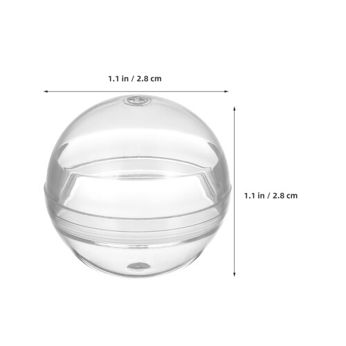 110 Stuks Transparante Plastic Capsules 28Mm Voor Verzamelobjecten 1