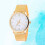 Quartz Vrouwen Met Stijlvolle Gouden Meshband 8