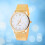 Quartz Vrouwen Met Stijlvolle Gouden Meshband 5