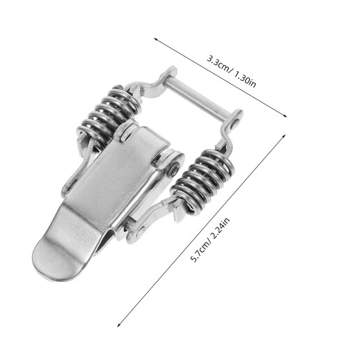 2 Pairs Spring Hasp Toolbox Toggle Latches Slot Rvs Werktuigkast 2