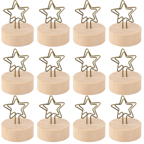 12 Unidades Mini Soportes Para Tarjetas De Estrella 1