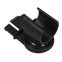 Clip De Sujetar Linterna Para Casco Plástico Negro Uso Seguro