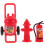 1 Set Minibrandsläckare Mini Brandslangmatta Dockskåps Tillbehör 7