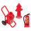 1 Set Minibrandsläckare Mini Brandslangmatta Dockskåps Tillbehör 9