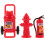 1 Set Minibrandsläckare Mini Brandslangmatta Dockskåps Tillbehör 10