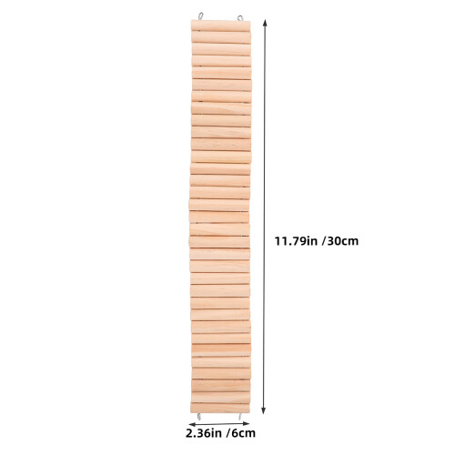 De Madera Colgantes Doble Para Hámster Escaleras Flexibles 1