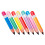 7Ud Lápices Inflables PVC Multicolor Para Escolar Festivo 1