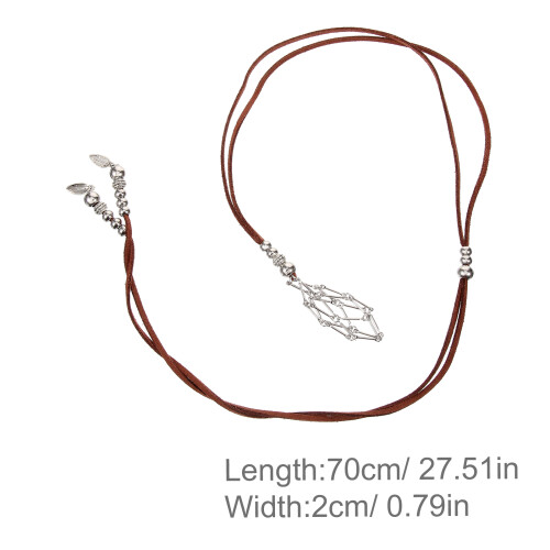 Para Collar Colgante De Malla Tejida 1