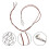 Para Collar Colgante De Malla Tejida 4