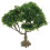 3Pcs Micro Landscape Green Plastic Trees Handmade Wire Flower Model 1