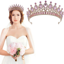 Banda Para El Cabello De Novia Con Diamantes, Corona Tiara Para Niña