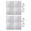 2 Juegos De Para Ventilador De De Aluminio Plata 1