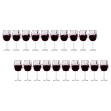 20 Unidades Vasos Miniatura Para Vino Y Para Casa De Muñecas