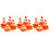 42 Pièces Cônes De Miniatures En Plastique Orange Pour Simulation 8