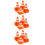 42 Pièces Cônes De Miniatures En Plastique Orange Pour Simulation 3