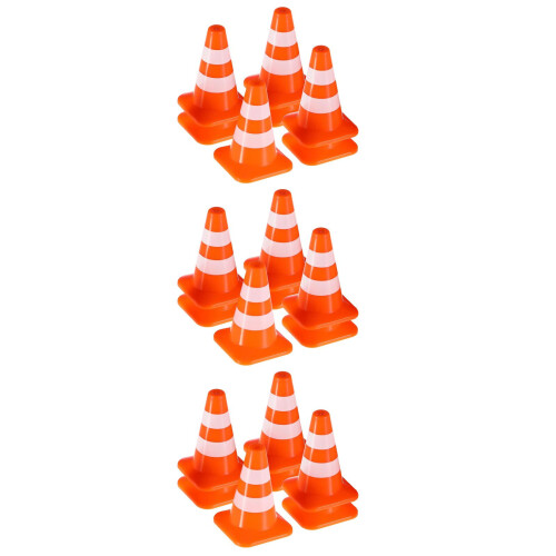 42 Pièces Cônes De Miniatures En Plastique Orange Pour Simulation 2