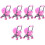 6 Pcs Carriage Stroller Toy Model Plastic Play House 3