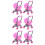 6 Pcs Carriage Stroller Toy Model Plastic Play House 8