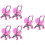 6 Pcs Carriage Stroller Toy Model Plastic Play House 7