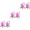 6 Pcs Carriage Stroller Toy Model Plastic Play House 5