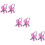 6 Pcs Carriage Stroller Toy Model Plastic Play House 9