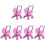 6 Pcs Carriage Stroller Toy Model Plastic Play House 2