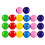 60 Pièces Balles De Jeu De Hasard Creuses Colorées Pour 2