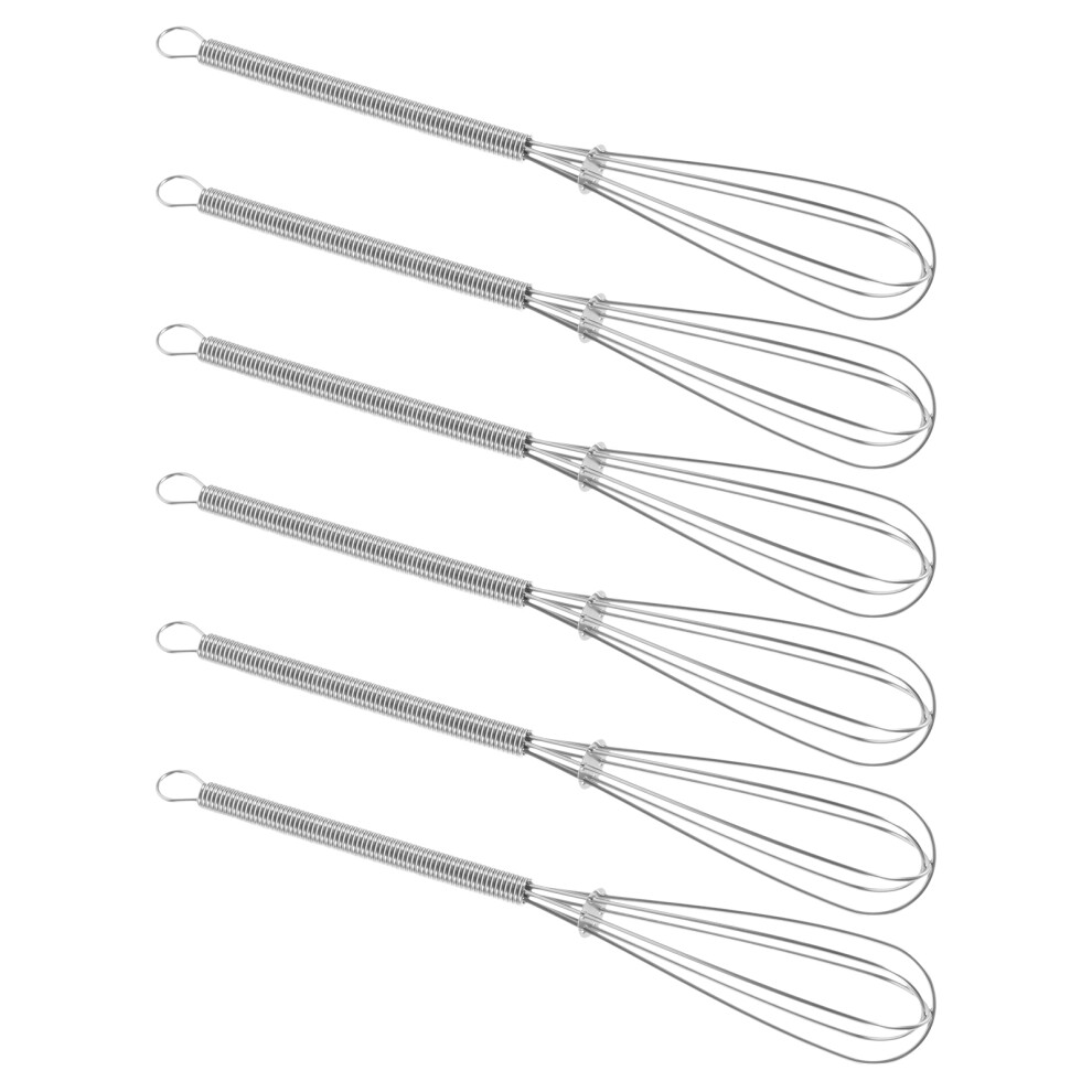 Solustre 7Pcs Hairdressing Dye Whisk Manual Color Mixer Stirrer