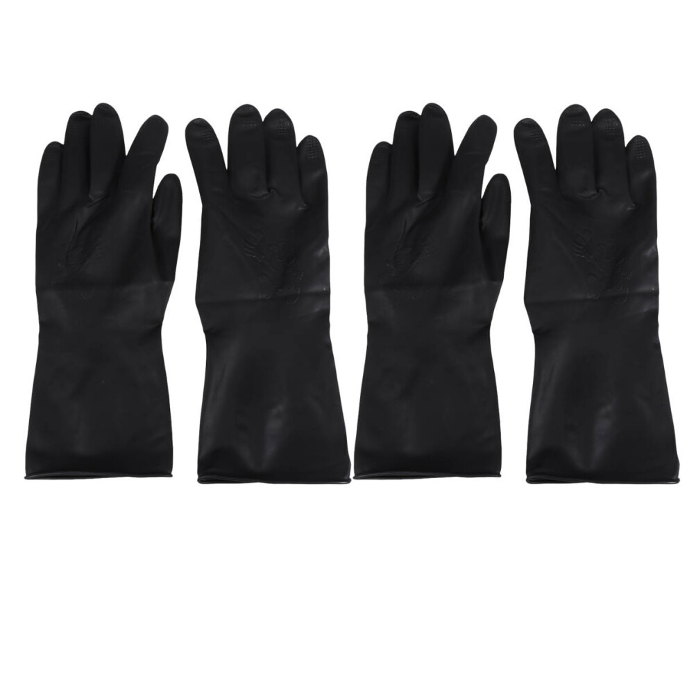 Solustre 2 Pairs Hair Dye Gloves Barber Hand Protectors For Women Men (M)