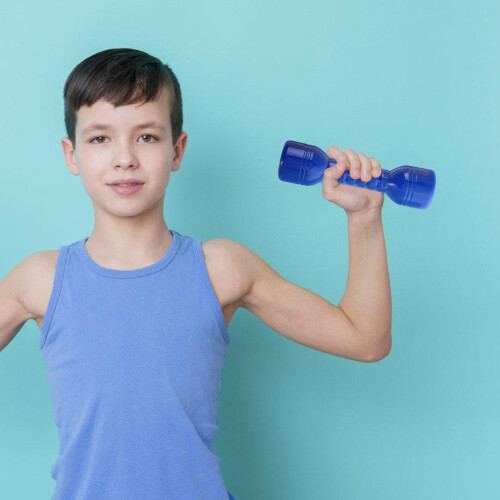 6 Pcs Plastic Dumbbells Ergonomic Hand Bar For Kids Exercise 2