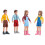 1 Set Imiterade Människofigurer Människoskala Miniatyrskal 7